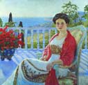 lady on a balcony